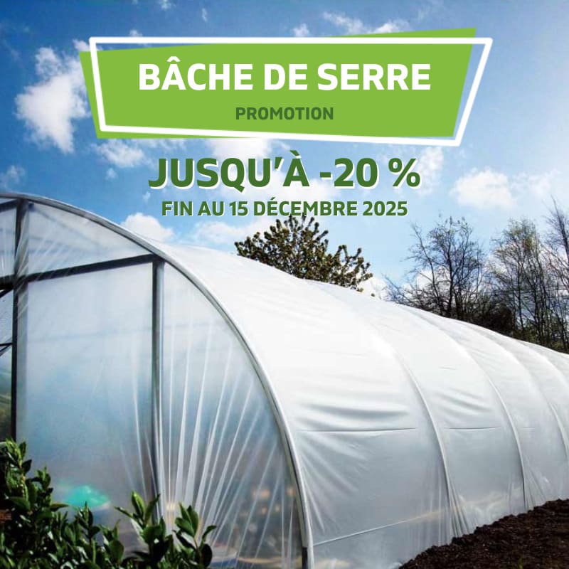 Réduction sur les bâches de serre