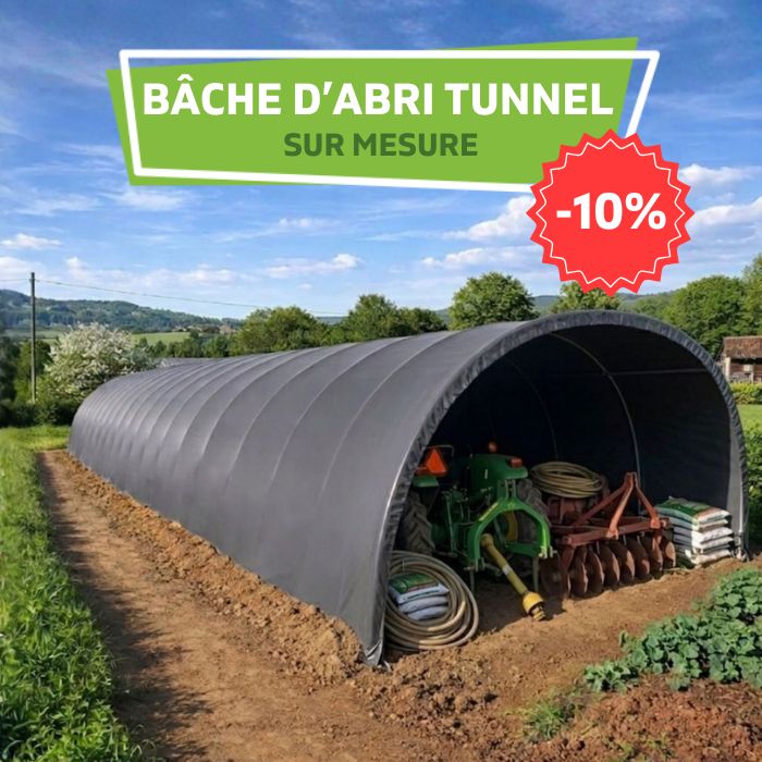 Promotion sur les bâches d'abri tunnel