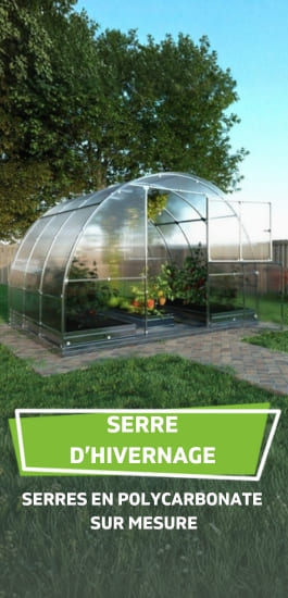 Serres en polycarbonate pour hivernage