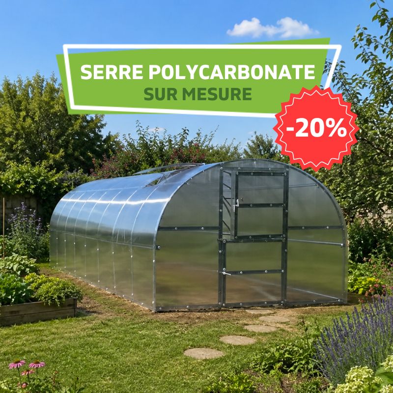 Serre en polycarbonate en promotion