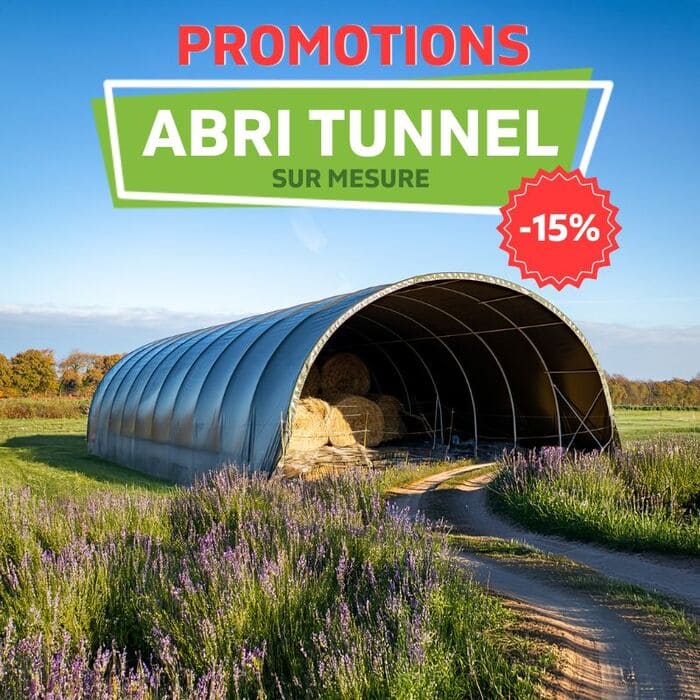 Abris tunnels agricoles en promotion
