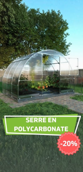 Serres en polycarbonate en soldes