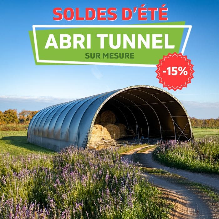 Soldes d'été sur les abris tunnels agricoles